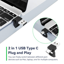 Load image into Gallery viewer, [2 in 1 USB C/A] Presentation Clickers, Powerpoint Clicker Wireless Presenter Remote, Presentation Pointer with Green Light PPT Slideshow Advancer Remote Control Slide Clicker for Mac, Computer