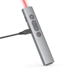 Load image into Gallery viewer, [Aluminum Alloy] + [2 in 1 USB C/A] Presentation Clickers for PowerPoint Presentations, PowerPoint Clicker with Laser Pointer Wireless Presenter PPT Slide Remote Control Computer Clicker for Mac