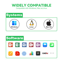 Load image into Gallery viewer, Metallic Presentation Clicker Presenter Remote - Rechargeable Wireless Presenter with Green Laser Pointer, 2 in 1 USB Clicker for PowerPoint &amp; Google Slides, Compatible with MacBook/PC