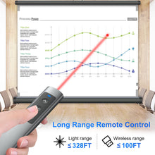Load image into Gallery viewer, Metallic Presentation Clicker Presenter Remote - Rechargeable Wireless Presenter with Red Laser Pointer, 2-in-1 USB C Clicker for PowerPoint &amp; Google Slides, Compatible with MacBook/Computer/Laptop