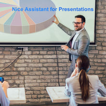 Load image into Gallery viewer, Metallic Presentation Clicker Presenter Remote - Rechargeable Wireless Presenter with Red Laser Pointer, 2-in-1 USB C Clicker for PowerPoint &amp; Google Slides, Compatible with MacBook/Computer/Laptop